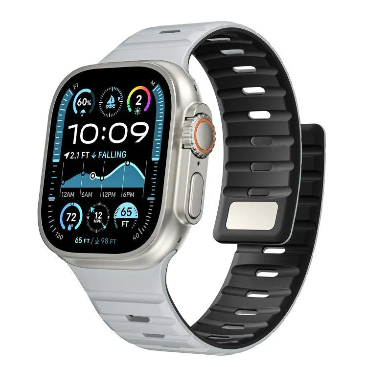 Norman 磁気シリコンウォッチバンド、Apple Watch 46mm / 49mm / 45mm / 44mm 用、Apple Watch 42mm / 41mm / 40mm / 38mm 用