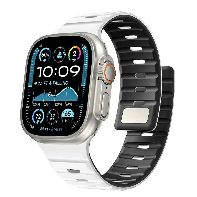 Norman 磁気シリコンウォッチバンド、Apple Watch 46mm / 49mm / 45mm / 44mm 用、Apple Watch 42mm / 41mm / 40mm / 38mm 用