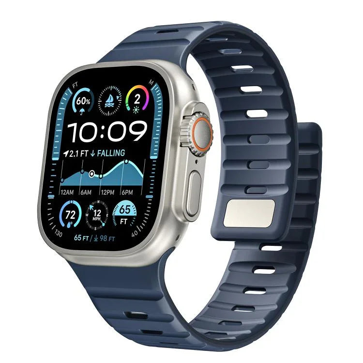 Norman 磁気シリコンウォッチバンド、Apple Watch 46mm / 49mm / 45mm / 44mm 用、Apple Watch 42mm / 41mm / 40mm / 38mm 用