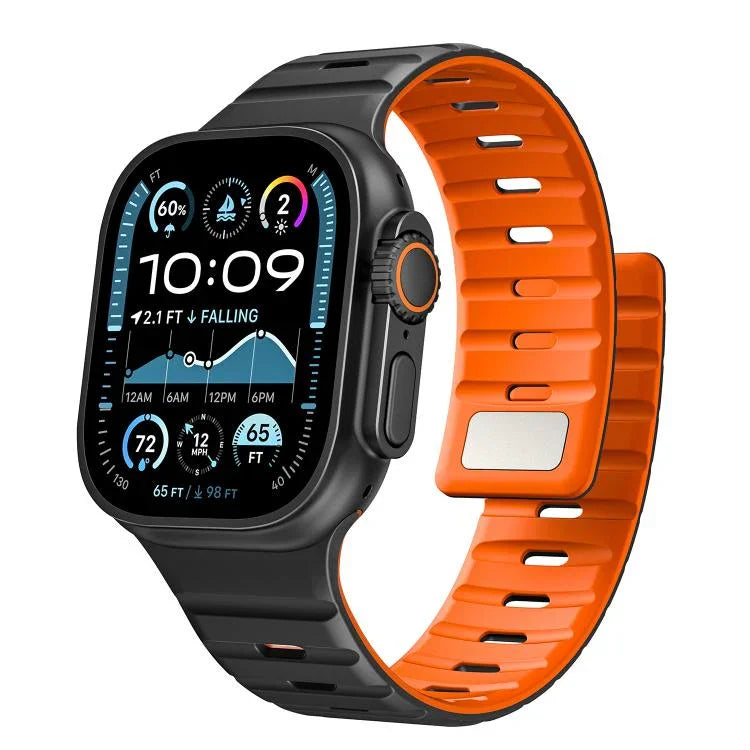 Norman 磁気シリコンウォッチバンド、Apple Watch 46mm / 49mm / 45mm / 44mm 用、Apple Watch 42mm / 41mm / 40mm / 38mm 用