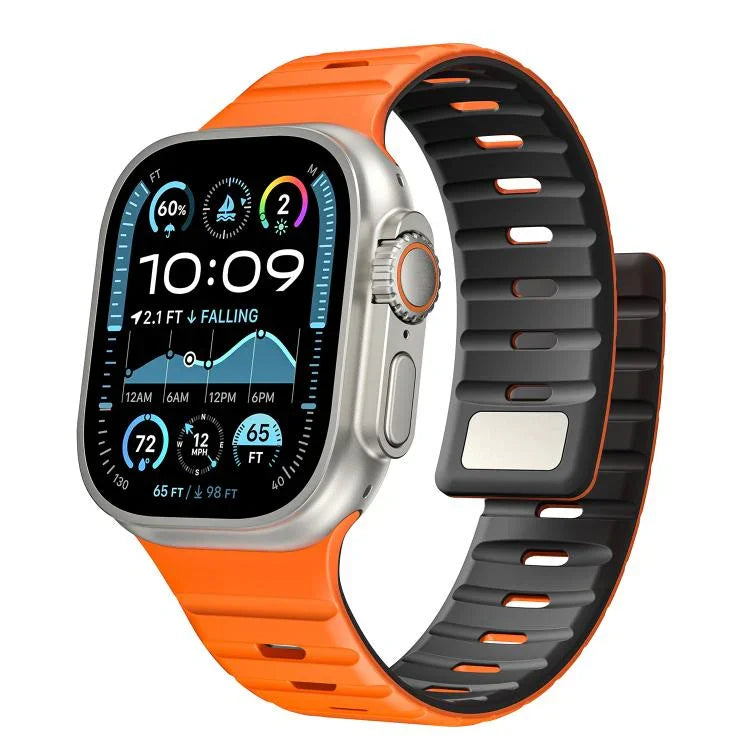 Norman 磁気シリコンウォッチバンド、Apple Watch 46mm / 49mm / 45mm / 44mm 用、Apple Watch 42mm / 41mm / 40mm / 38mm 用