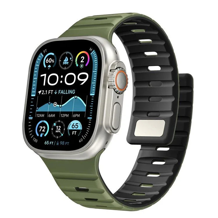 Norman 磁気シリコンウォッチバンド、Apple Watch 46mm / 49mm / 45mm / 44mm 用、Apple Watch 42mm / 41mm / 40mm / 38mm 用