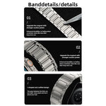 Iビーム磁気ステンレススチールストラップ、Apple Watch 46mm / 49mm / 45mm / 44mm 用、Apple Watch 42mm / 41mm / 40mm / 38mm 用