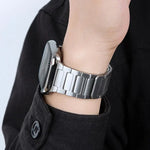 Iビーム磁気ステンレススチールストラップ、Apple Watch 46mm / 49mm / 45mm / 44mm 用、Apple Watch 42mm / 41mm / 40mm / 38mm 用