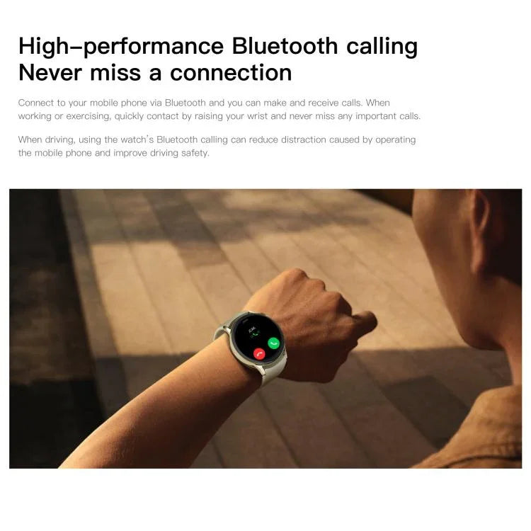 Sense 6 1.43 AMOLED画面 IP68防水 Bluetooth通話スマートウォッチ 健康モニタリング対応