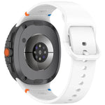 Samsung Galaxy Watch8 / Watch8 Classic 縫い目入り単色シリコンウォッチバンド、S、M