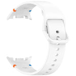 Samsung Galaxy Watch8 / Watch8 Classic 縫い目入り単色シリコンウォッチバンド、S、M