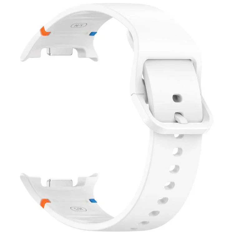 Samsung Galaxy Watch8 / Watch8 Classic 縫い目入り単色シリコンウォッチバンド、S、M