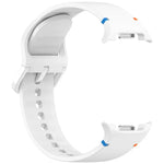 Samsung Galaxy Watch8 / Watch8 Classic 縫い目入り単色シリコンウォッチバンド、S、M