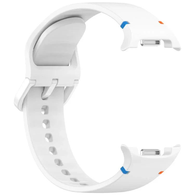 Samsung Galaxy Watch8 / Watch8 Classic 縫い目入り単色シリコンウォッチバンド、S、M