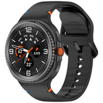 Samsung Galaxy Watch8 / Watch8 Classic 縫い目入り単色シリコンウォッチバンド、S、M