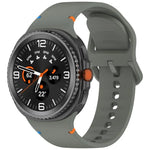 Samsung Galaxy Watch8 / Watch8 Classic 縫い目入り単色シリコンウォッチバンド、S、M