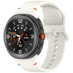 Samsung Galaxy Watch8 / Watch8 Classic 縫い目入り単色シリコンウォッチバンド、S、M