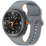 Samsung Galaxy Watch8 / Watch8 Classic 縫い目入り単色シリコンウォッチバンド、S、M