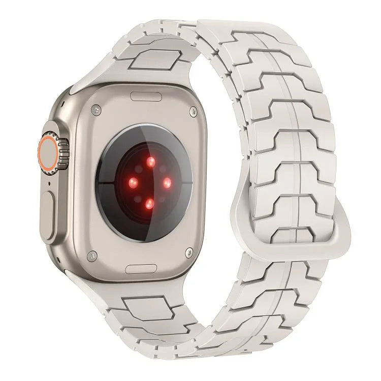 スチールドラゴンスケール磁気シリコンウォッチバンド、Apple Watch 46mm / 49mm / 45mm / 44mm 用