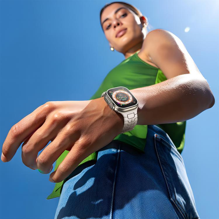 スチールドラゴンスケール磁気シリコンウォッチバンド、Apple Watch 46mm / 49mm / 45mm / 44mm 用