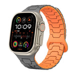 スチールドラゴンスケール磁気シリコンウォッチバンド、Apple Watch 46mm / 49mm / 45mm / 44mm 用