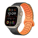 スチールドラゴンスケール磁気シリコンウォッチバンド、Apple Watch 46mm / 49mm / 45mm / 44mm 用