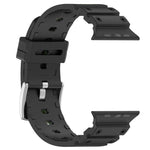 ダイヤモンドテクスチャーツートンカラーシリコンウォッチバンド、Apple Watch 46mm / 49mm / 45mm / 44mm 用