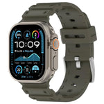 ダイヤモンドテクスチャーツートンカラーシリコンウォッチバンド、Apple Watch 46mm / 49mm / 45mm / 44mm 用