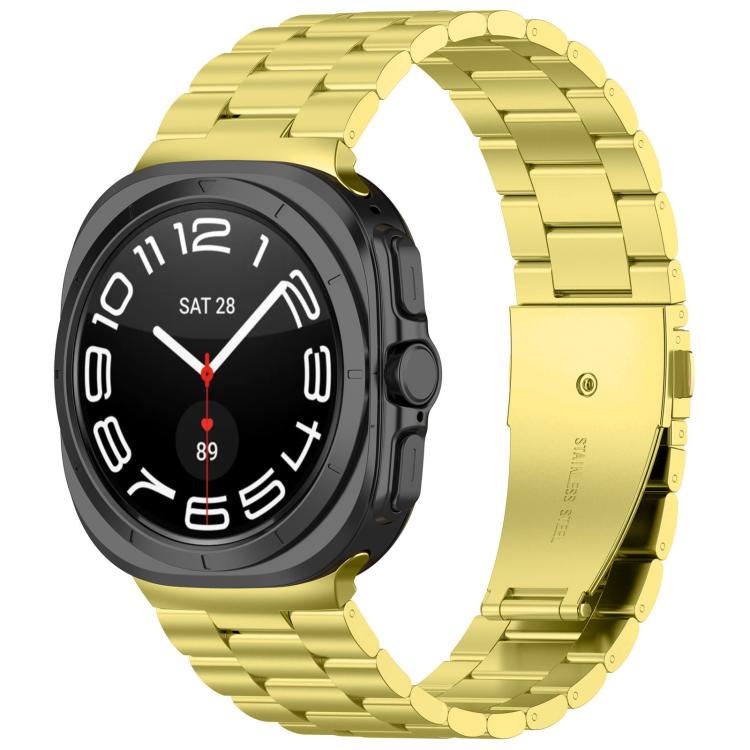スリービーズステンレススチール時計バンド（取り外し工具付き）、Samsung Galaxy Watch8 / Watch8 Classic用