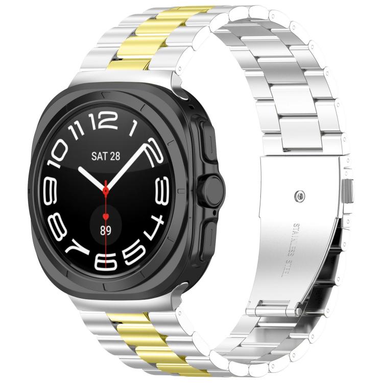 スリービーズステンレススチール時計バンド（取り外し工具付き）、Samsung Galaxy Watch8 / Watch8 Classic用