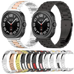 スリービーズステンレススチール時計バンド（取り外し工具付き）、Samsung Galaxy Watch8 / Watch8 Classic用