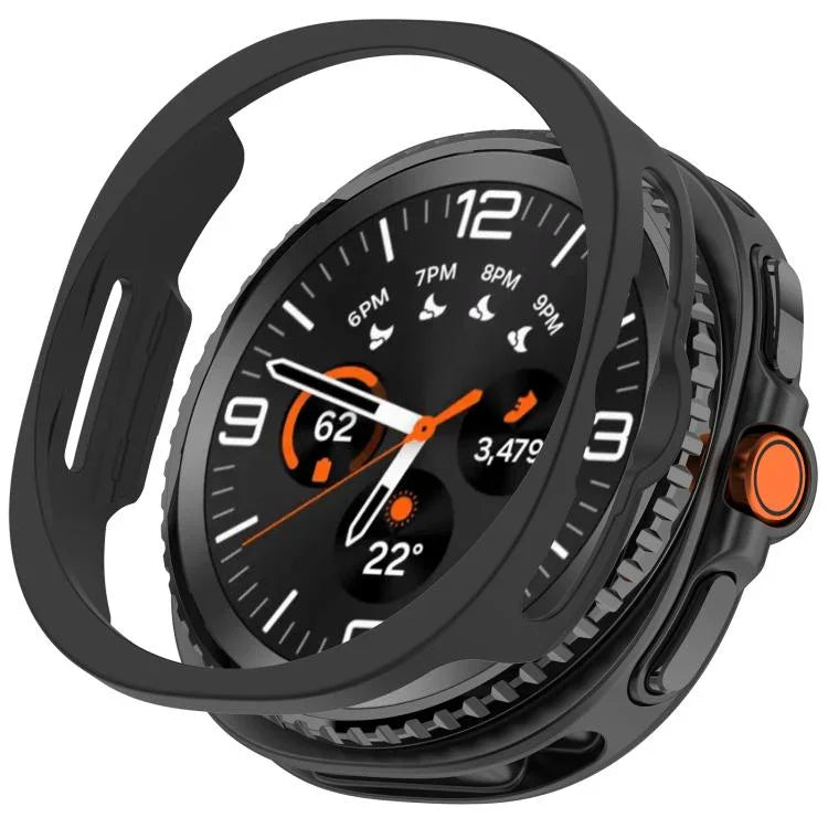 ハーフカバレッジ 中空 PC 時計カバー、Samsung Galaxy Watch8 Classic 46mm 用、Samsung Galaxy Watch 8 44mm 用、Samsung Galaxy Watch 8 40mm 用