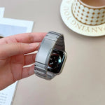 カーブサイド着脱式ステンレススチールウォッチバンド、Apple Watch 46mm / 49mm / 45mm / 44mm用、Apple Watch 42mm / 41mm / 40mm / 38mm用