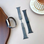 カーブサイド着脱式ステンレススチールウォッチバンド、Apple Watch 46mm / 49mm / 45mm / 44mm用、Apple Watch 42mm / 41mm / 40mm / 38mm用