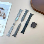カーブサイド着脱式ステンレススチールウォッチバンド、Apple Watch 46mm / 49mm / 45mm / 44mm用、Apple Watch 42mm / 41mm / 40mm / 38mm用