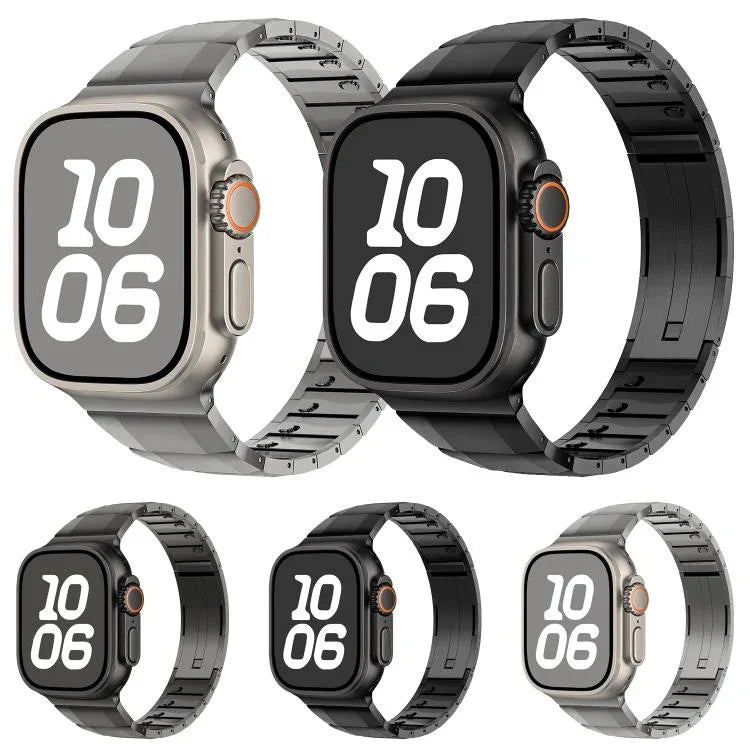 カーブサイド着脱式ステンレススチールウォッチバンド、Apple Watch 46mm / 49mm / 45mm / 44mm用、Apple Watch 42mm / 41mm / 40mm / 38mm用
