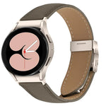 ライチテクスチャ スターライト タートルバックバックル レザーウォッチバンド、Samsung Galaxy Watch 7 40 / 44mm用