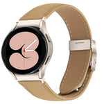 ライチテクスチャ スターライト タートルバックバックル レザーウォッチバンド、Samsung Galaxy Watch 7 40 / 44mm用