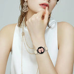 ライチテクスチャ スターライト タートルバックバックル レザーウォッチバンド、Samsung Galaxy Watch 7 40 / 44mm用