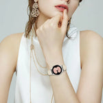 クイックリリース ライチテクスチャ シルバー タートルバックバックル レザーウォッチバンド、Samsung Galaxy Watch 7 40 / 44mm用