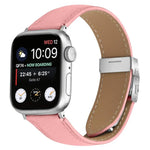 ライチテクスチャーシルバーカメ甲バックルレザーバンド、Apple Watch 46mm / 49mm / 45mm / 44mm用、Apple Watch 42mm / 41mm / 40mm / 38mm用