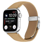 ライチテクスチャーシルバーカメ甲バックルレザーバンド、Apple Watch 46mm / 49mm / 45mm / 44mm用、Apple Watch 42mm / 41mm / 40mm / 38mm用