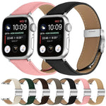 ライチテクスチャーシルバーカメ甲バックルレザーバンド、Apple Watch 46mm / 49mm / 45mm / 44mm用、Apple Watch 42mm / 41mm / 40mm / 38mm用