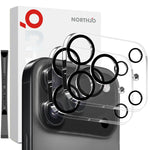 2枚セット NORTHJO カメラレンズプロテクター 3D ナイトショット強化ガラスフィルム、iPhone 17 Pro Max用、iPhone 17 Pro用、iPhone 17用、iPhone Air用