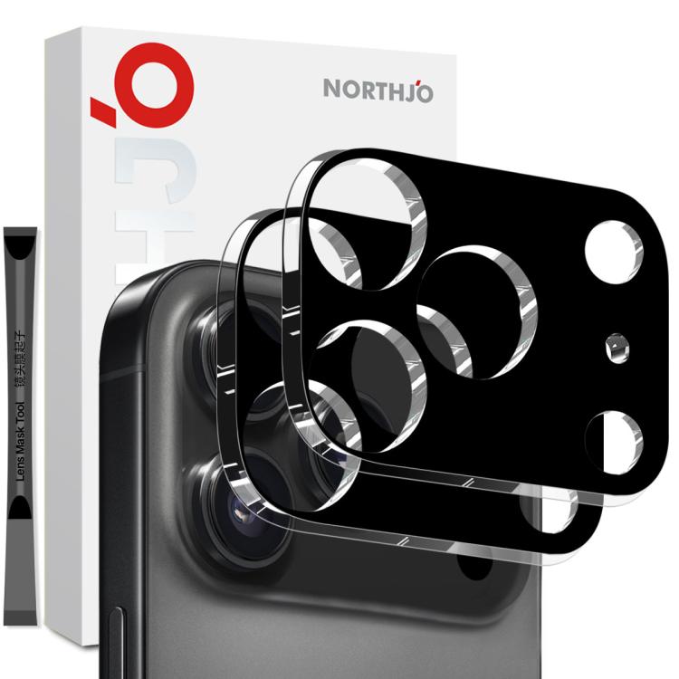 2枚セット NORTHJO カメラレンズプロテクター 3D HD 強化ガラスフィルム、iPhone 17 Pro Max用、iPhone 17 Pro用、iPhone 17用、iPhone Air用