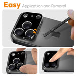 2枚セット NORTHJO カメラレンズプロテクター 3D HD 強化ガラスフィルム、iPhone 17 Pro Max用、iPhone 17 Pro用、iPhone 17用、iPhone Air用