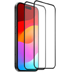 2枚セットNORTHJO A++ 0.3mm全面接着シルク印刷強化ガラスフィルム、iPhone 17 Pro Max用、iPhone 17 Pro用、iPhone 17用、iPhone Air用