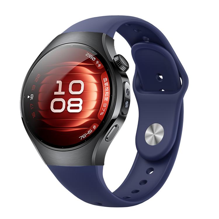 Reverse Buckle Silicone Watch Band, For Huawei Watch 5 42mm, For Huawei Watch 5 46mm