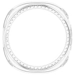 シングルロウ ダイヤモンド ハーフカバレッジ 中空 PC 時計ケース、Samsung Galaxy Watch 8 44mm 用、Samsung Galaxy Watch 8 40mm 用