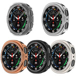 シングルロウ ダイヤモンド ハーフカバレッジ 中空 PC 時計ケース、Samsung Galaxy Watch 8 44mm 用、Samsung Galaxy Watch 8 40mm 用
