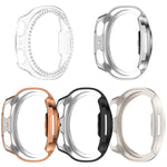 シングルロウ ダイヤモンド ハーフカバレッジ 中空 PC 時計ケース、Samsung Galaxy Watch 8 44mm 用、Samsung Galaxy Watch 8 40mm 用