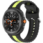 縦ツートンカラーシリコンウォッチバンド、Samsung Galaxy Watch8 / Watch8 Classic 用