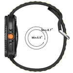 縦ツートンカラーシリコンウォッチバンド、Samsung Galaxy Watch8 / Watch8 Classic 用