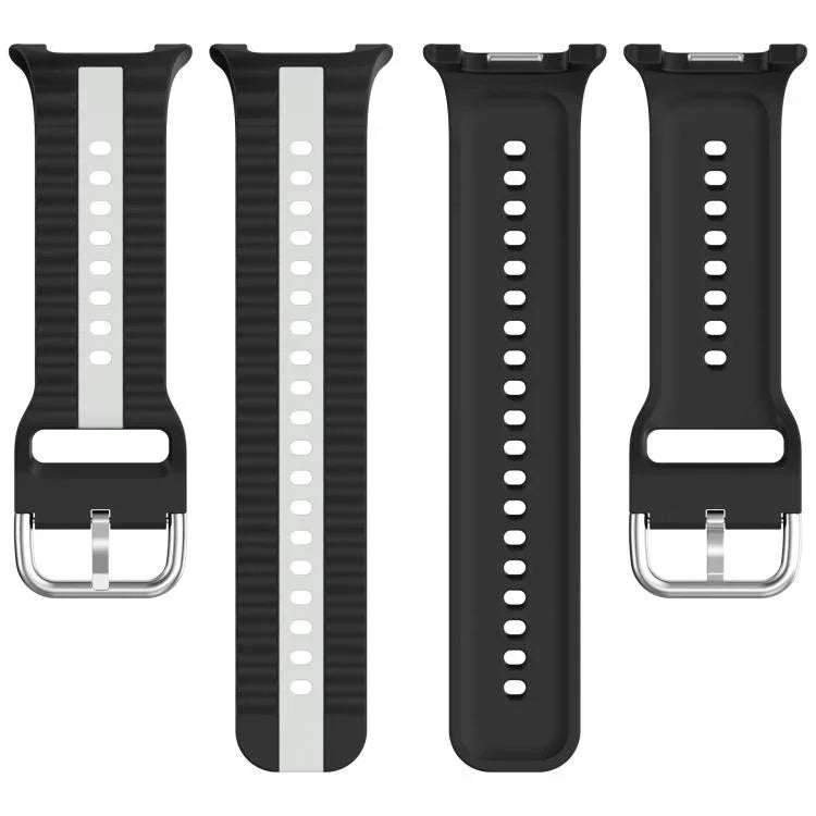 縦ツートンカラーシリコンウォッチバンド、Samsung Galaxy Watch8 / Watch8 Classic 用